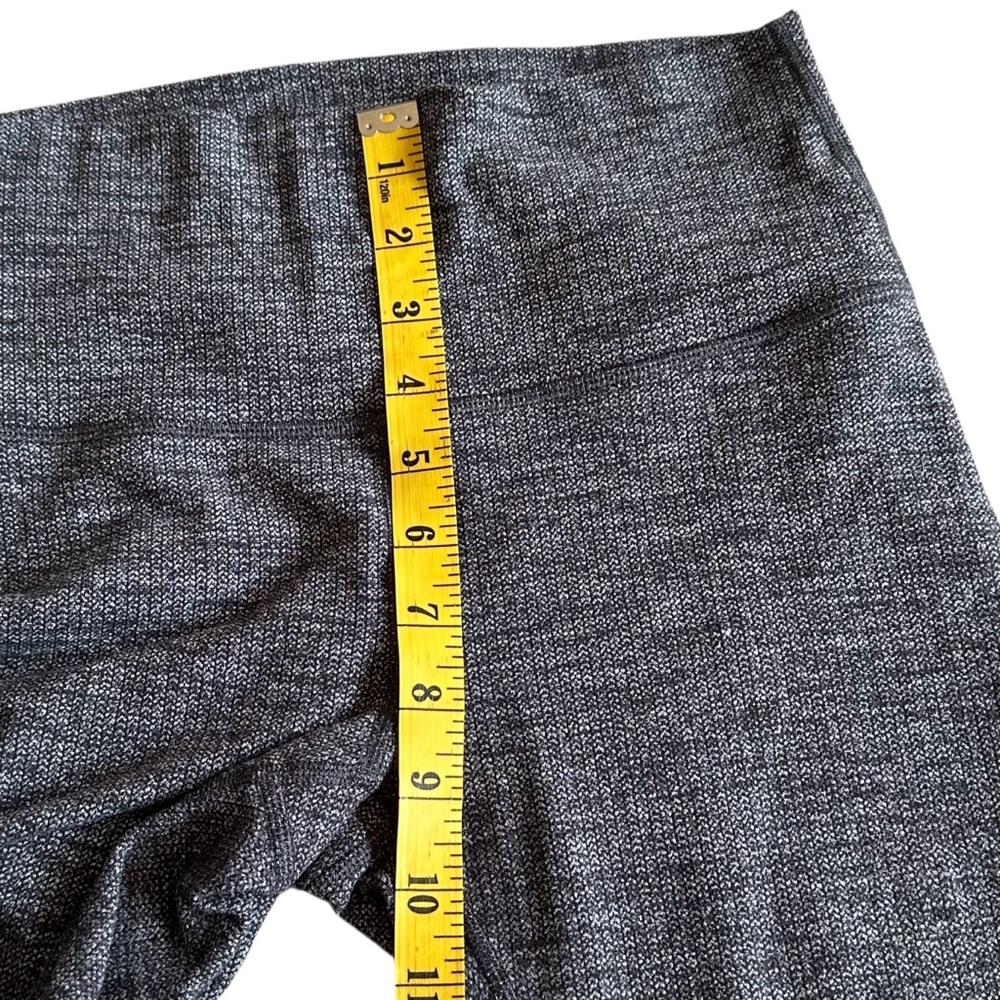 Lululemon Wunder Under High-Rise Leggings 28" Heathered Knit Black Luon Size 6 - Picture 5 of 7